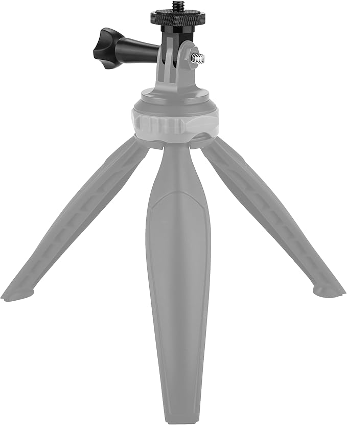 6 Pack Aluminum 1/4"-20 Camera Tripod Adapter, Compatible with GoPro and Insta360 Action Cameras, 1/4" Mount Adapter for Standard 1/4 Accessories