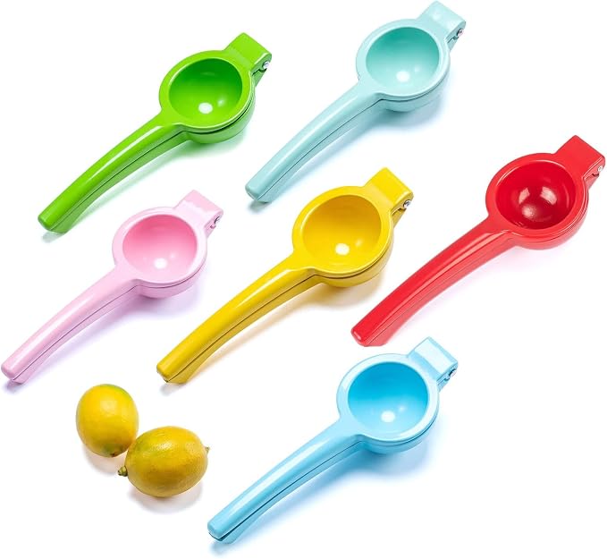 Y-ME Manual Juicer Citrus Lemon Squeezer, Fruit Juicer Lime Press Metal, Professional Hand Juicer Kitchen Tool(Skyblue)