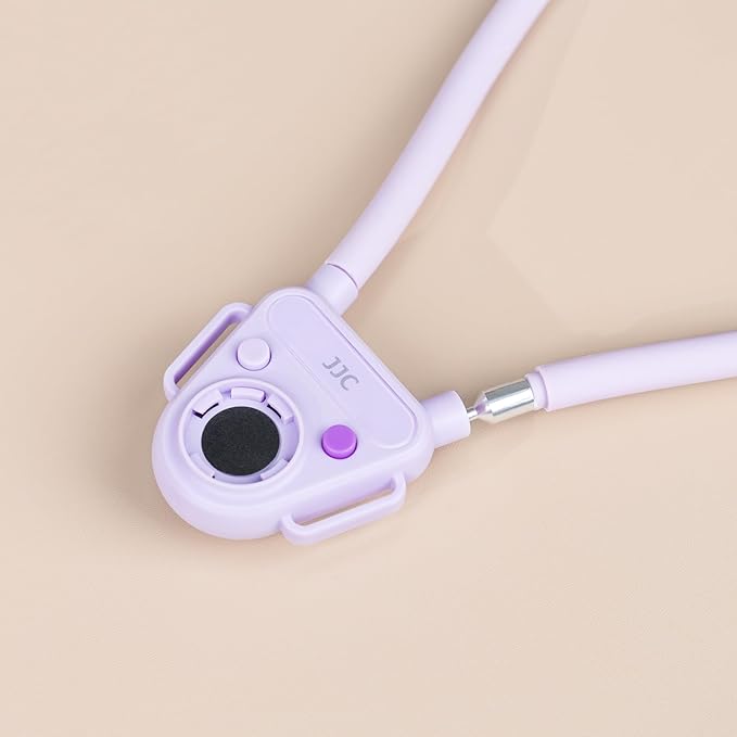 JJC Neck Mount for Gopro 13/12/11, DJI OSMO Action 5 Pro/4,Insta360 X5/X4/Ace Pro & More Action Cameras, POV Neck Holder with Quick Release for Content Creating Video Filming Women-Purple