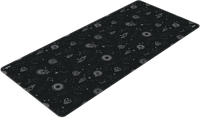 Pixio Mouse Pads - 36 x 16 inch XXL Celestial Black Multifunctional Large Desk Mats for Gaming, Office, Desktop Anti-Slip Waterproof Washable Computer Mouse Mat