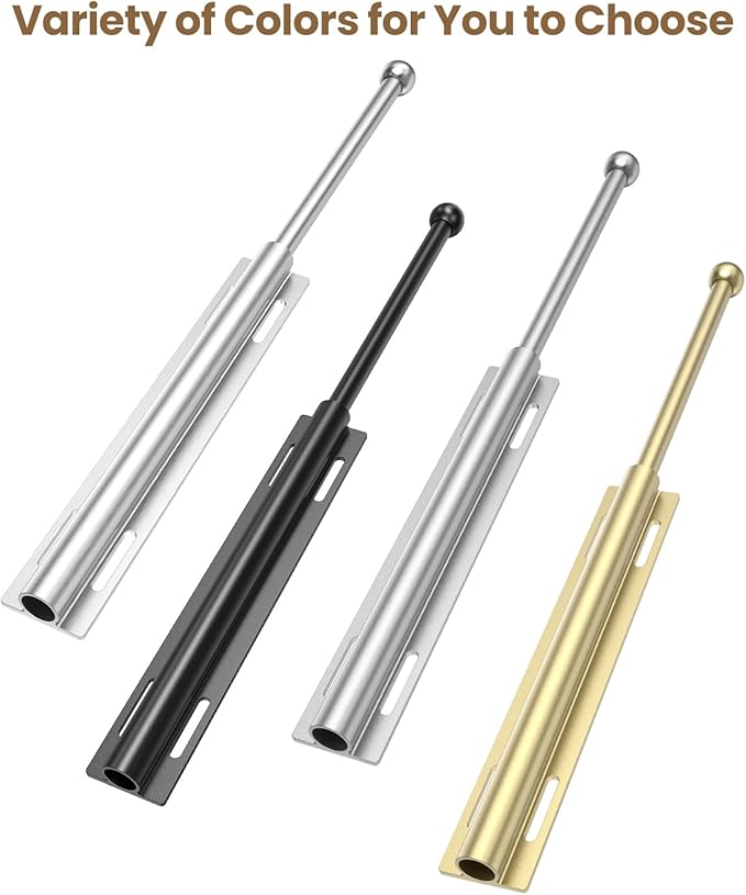 Supforce 14" Valet Rod for Closet Pull Out, Retractable Slide Out Valet Rod Closet Organization, Aluminum Valet Clothing Hanger Rods Perfect for Suits, Dresses & Freshly Pressed Clothes, White