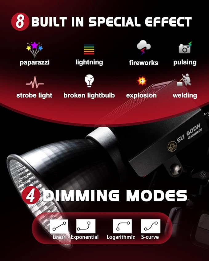 IFOOTAGE 70W LED Video Light,Continous Lighting,SL 60DN 5600k Continuous Output Lighting,Video Lighting for Recording,Studio,App Control,with Carry Bag Without Bowens Mounti Adapater