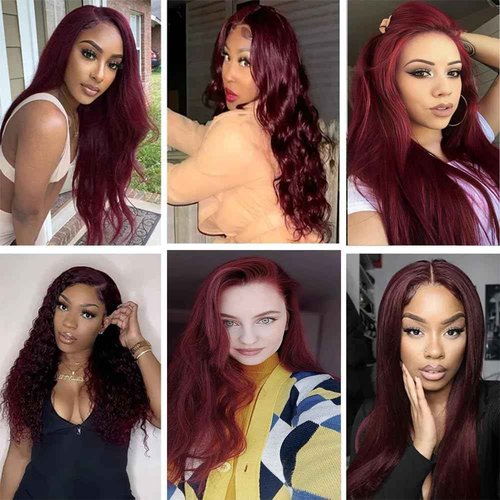Condescension Human Hair Bundles Burgundy 99J Straight Human Hair Bundles 24 26 28 inch Unprocessed Brazilian Virgin Quick Weave Hair for Black Women