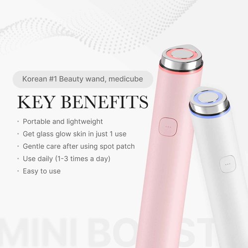 medicube Calm and Clear Skin Duo: medicube Mini Booster Pro Pink and Salmon DNA PDRN Pink Peptide Serum | Holiday Stocking Stuffers, Stocking Stuffers for Women, Gifts for Her