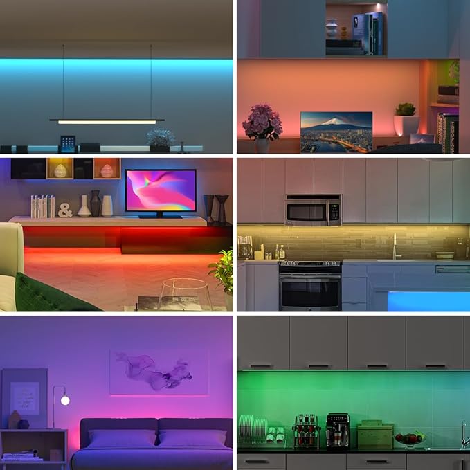 COB Purple LED Strip Light DC12V Flexible High Density Uniform Bright 480LEDs/m Strips 16.4FT CRI90+ 8MM Width Dimmable COB LED Tape for Cabinet Indoor Decor(No Adapter/Controller)