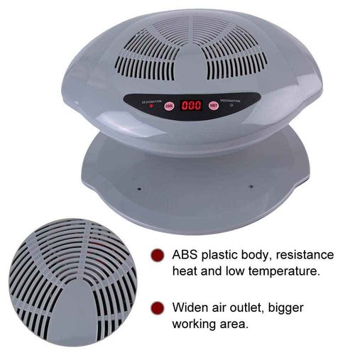 Dioche Nail Fan Dryer with Automatic Sensor Nail Polish Dryer, Nail Drying Fan for Regular Polish Nail Blow Dryer for Living Room and Home (Silver)