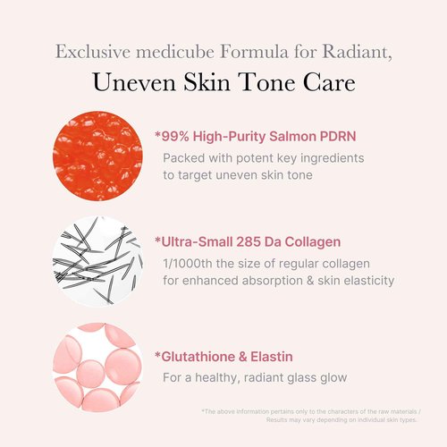 medicube Glass Glow Advanced Hydration & Plump Duo: Mini Booster Pro Pink and Salmon DNA PDRN Pink One Day Serum | Holiday Stocking Stuffers, Stocking Stuffers for Women, Gifts for Her
