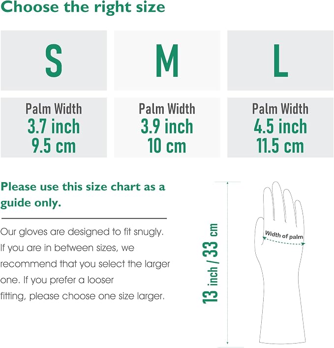 COOLJOB 3 Pairs Colorful Household Gloves with Cotton Liner & Non-slip Grip, Water Resistant Reusable Dish Washing Rubber Gloves for Kitchen & Bathroom Cleaning, Medium