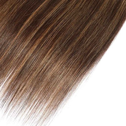 Habiliana Bundles Human Hair 26 28 30 Inch Straight Wave P4/27 Human Hair Bundles 11A Unprocessed Brazilian Virgin Quick Weave Hair Extensions for Black Women