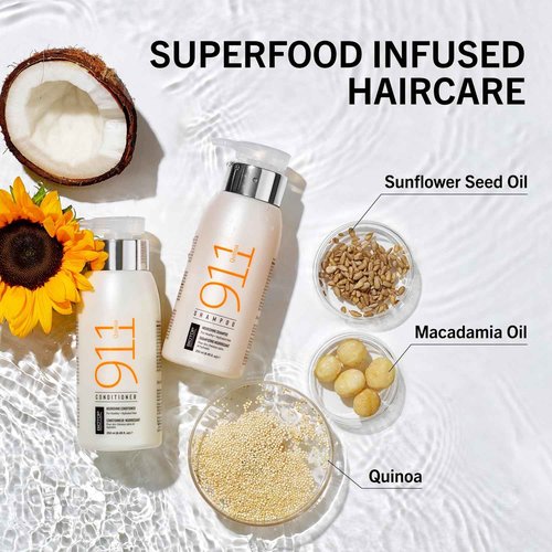 Biotop Professional 911 Quinoa Hair Conditioner - Hydrating Conditioner for Hair Health + Frizz Control - Repairing, pH Balancing & Nourishing Treatment for Dry Ends - (33.8oz/1 L)