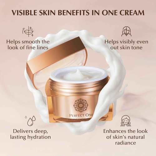 PERFECT ONE Japanese Skincare Trio: Niacinamide, Collagen & Hyaluronic Acid Set - Firming Facial Cream, Firming Body Cream & Bubble Cream Wash for Hydration and Nourishment
