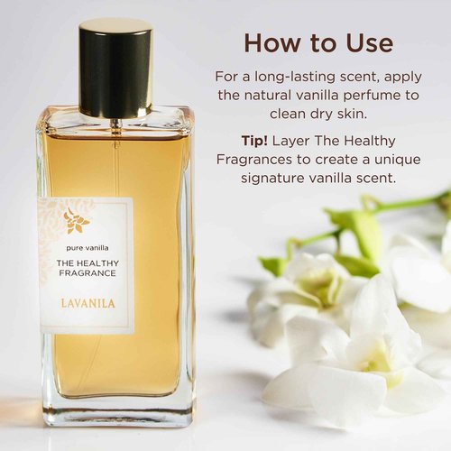 Lavanila Pure Vanilla Perfume Set for Women (1.7 Fl Oz + 10ml Roller-Ball) - Pure Madagascar Vanilla Fragrance, Clean and Natural Eau de Parfum Made In USA