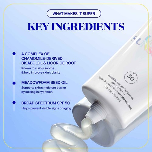 Supergoop! Unseen Sunscreen - SPF 50 - Clear & Invisible Face Sunscreen + Broad Spectrum + Makeup-Gripping Primer - Weightless, Scentless, Oil Free - For All Skin Types & Tones - 1.7 fl oz, 2 Pack