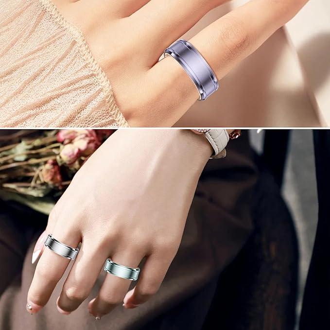 Yoidesu Fitness Smart Ring, 2024 New Upgrade BT 5.1 NFC Sleep Body Monitoring Health Ring with APP, IP68 Waterproof, Smart Pedometer, Phone Camera Remote Control, Size 20