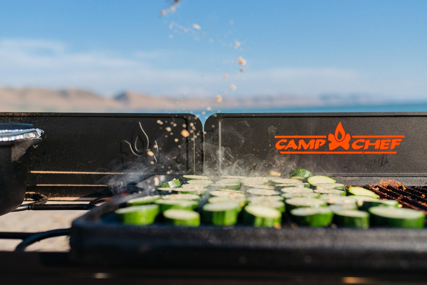 Camp Chef Reversible Pre-seasoned Cast Iron Griddle, Cooking Surface 16" x 24"