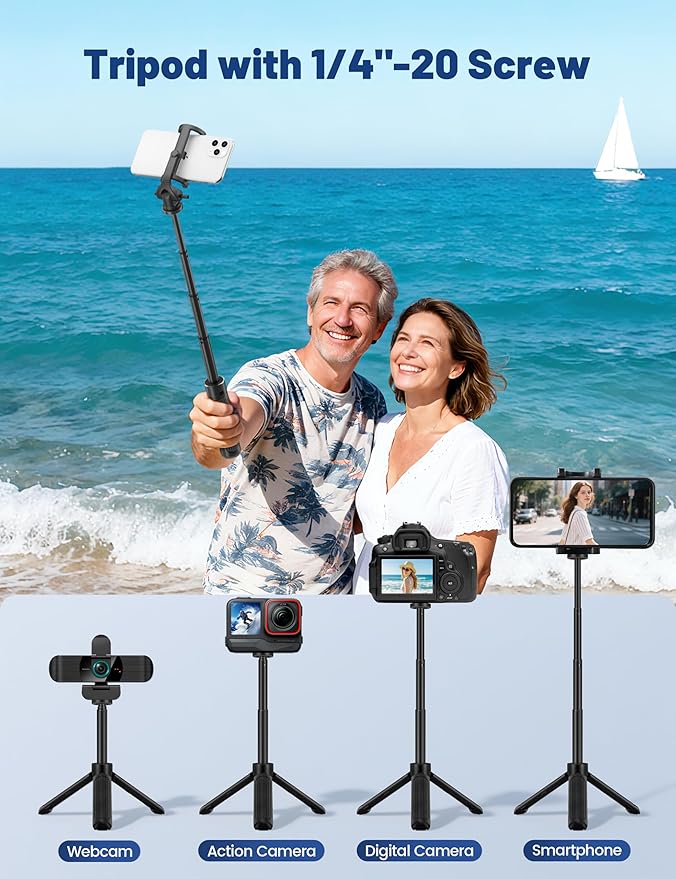 RUWBY QHD 2K Webcam with Built-in Dual Mics, Wide-Angle Lens, Privacy Cover, Tripod Stand, Autofocus Computer Camera, Plug and Play for Desktop PC or Laptop