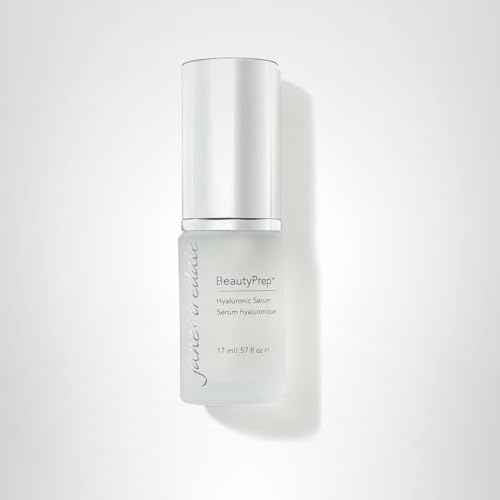 jane iredale BeautyPrep Hyaluronic Serum, Lightweight, Non-Greasy, Moisture-Locking Formula, Smooths, Softens, and Brightens Skin, Paraben Free
