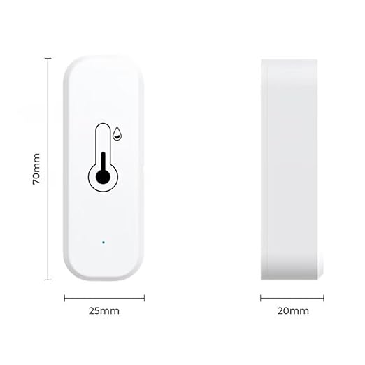 WiFi & Bluetooth Temperature and Humidity Sensor,No Hub Required,Compatible with Alexa and Google Home,for Home, Baby Rooms,Greenhouses Accessories, Garages, Office 2Pack(No Include Battery)