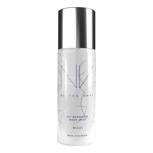 Be the Envy NV Bronzing Body Mist | Maui | Buildable Coverage | Lightweight, Smooth Airbrush Finish | Moisturizing Treatment with Antioxidant Vitamins & Botanicals | 2 Can Set | 1.5 oz Each