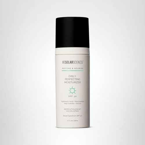 MDSolarSciences Daily Perfecting Moisturizer SPF 30 | Lightweight Face Moisturizer Sunscreen with Hyaluronic Acid, Niacinamide & Vitamin C | Hydrating, Brightening, Synthetic Fragrance-Free | 1.7 oz