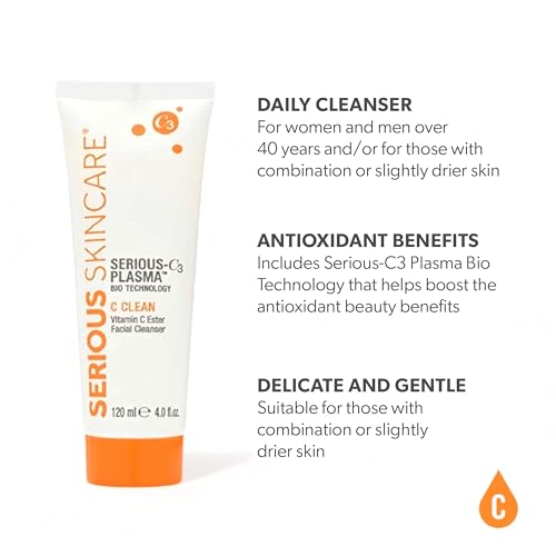 Serious Skincare Vitamin C & Collagen Night Skin Care Set - Reduce Wrinkles, Brightening - C-Restore Night Cream Moisturizer, Eye Treatment Gel & C Clean Face Cleanser - Deep Hydration C3 (3Pack)