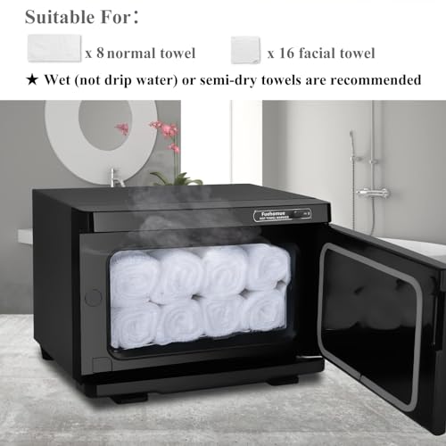 Hot towel warmer, 8L Towel Warmer Spa, Professional Towel Warmer for Facial, Small Towel warmer caddy for Salon, Spa, Black