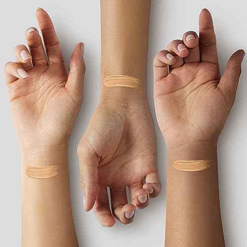 Glo Skin Beauty Luminous Liquid Mineral Foundation Makeup with SPF 18 (Naturelle) - Improves Uneven Skin Tone, Smooths & Corrects Imperfections, Sheer to Medium Coverage, Dewy Finish