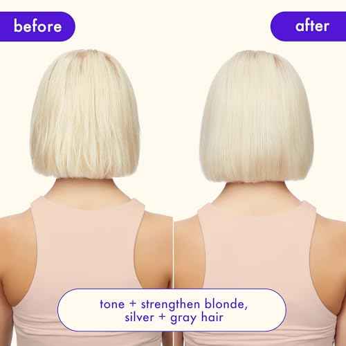 amika bust your brass cool blonde strength repair shampoo, 1000ml