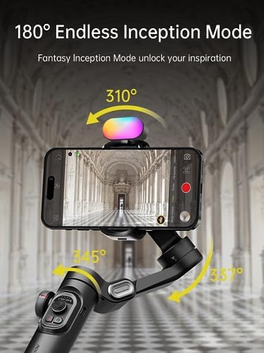 Gimbal Stabilizer Smartphone iPhone Video: iPhone Stabilizer Gimbal Smartphone Foldable 3-Axis Handheld Portable Android Gimbal AOCHUAN Smart XE Series (Smart XE KIT&B10)