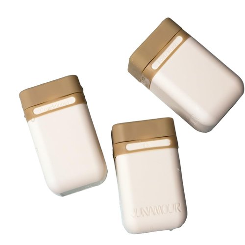 Junamour Leakproof Travel Toiletry Bottles Set | Stackable TSA Approved Reusable Containers | 3 Sizes 3oz, 2oz, 1oz | Travel Size Bottles for Shampoo, Lotion, Toiletries (3 Large (3.4oz))