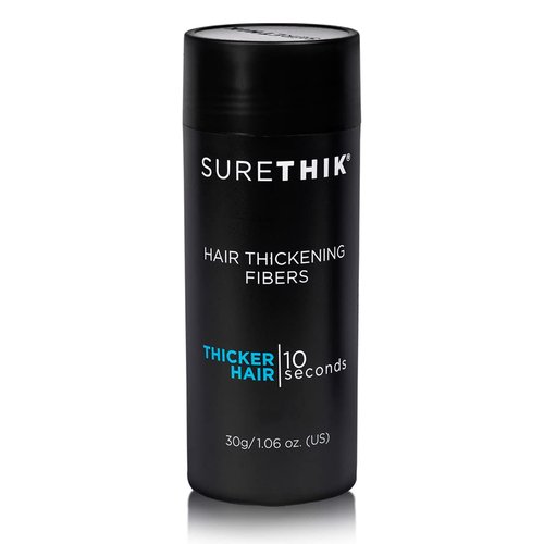 SureThik 2 x 30g Hair Thickening Fiber (Black) and Holding Spray (3.4oz) Bundle