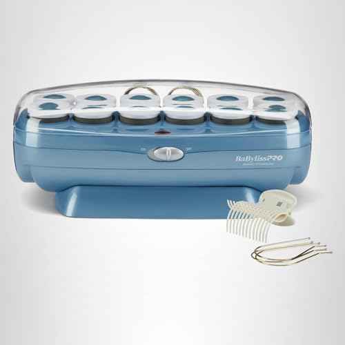 BaBylissPRO Jumbo Hot Rollers, Nano Titanium Hair Styling Tools & Appliances, 12 Count, (Pack of 1) BABNTCHV15