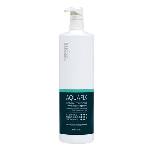 SUDZZFX Conditioner for Dry Damaged Hair - AquaFix Hydrating Deep Hair Conditioner - 33.8 Fl Oz - Sulfate Free, Color Safe, Extensions Safe