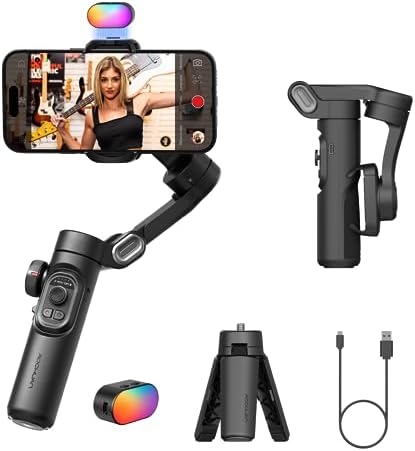 Gimbal Stabilizer Smartphone iPhone Video: iPhone Stabilizer Gimbal Smartphone Foldable 3-Axis Handheld Portable Android Gimbal AOCHUAN Smart XE Series (Smart XE KIT&B10)