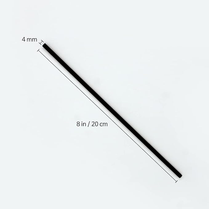 Cocod'or COCODOR Diffuser Black Fiber Reed Sticks(100pcs, 8" x 4mm) / Diffuser Oil Refill, Home Fragrance, Aromatherapy, Reed Diffuser Set, Sticks for Reed Diffusers, Office Décor, Decoration