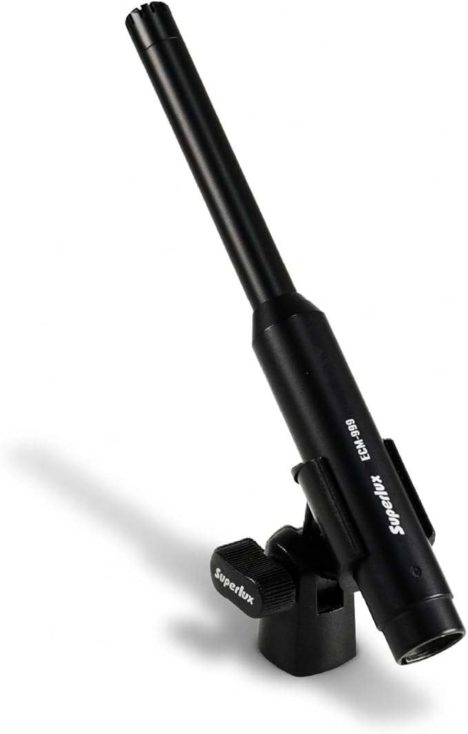 Superlux ECM999 Measurement Microphone, Omnidirectional Condenser Mic - Precision for Room Calibration, Audio Testing & Sound Analysis. Compatible with RTA Systems, Studio Recording (20Hz-20kHz, XLR)