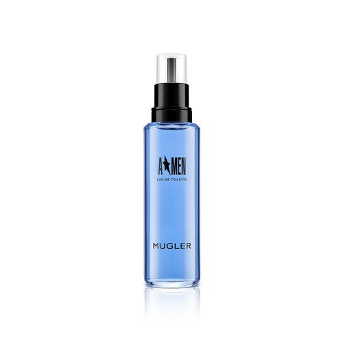 Mugler A*Men - Eau de Toilette Refill - Mens Cologne - Woody & Ambery - With Patchouli & Coffee Extract - Long Lasting Fragrance - 3.3 Fl Oz