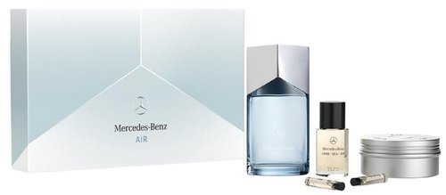 Mercedes Benz Air LSA Giftset - Men's Cologne Set - Cologne for Men - Hair Oil, Shower Gel Body Wash, Perfumes for Men - Personal Care Products - 5 Pc