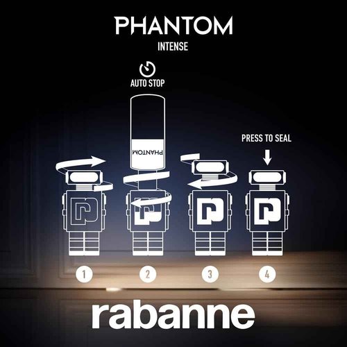 Paco Rabanne Phantom Intense Eau De Parfum Spray for Men,1.7 Ounce