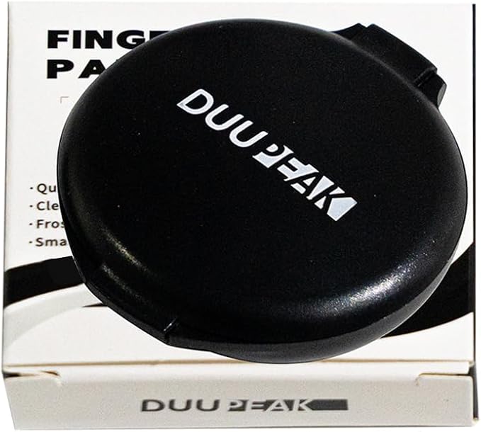 Fingerprint Ink Pad, Quick-Drying & Portable, for Office Notary Supplies, Identification Security ID & Law Enforcement Fingerprint Cards Stamp Pad (Black, 1 Pack