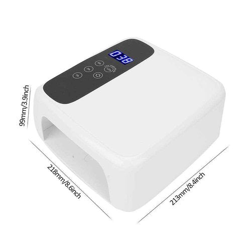 Qkiss 72W Nail Lamp Gel Nail Polish Dryer Quick Drying Nail Art Machine (US Plug)