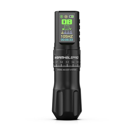 WORMHOLE PRO Tattoo Gun AQUILA Wireless Tattoo Machine Multi-function Smart Tattoo Pen 1,800mAh Battery Smart Display, Brushless Motor, 7 Strokes Length for tattooists HKP14-A