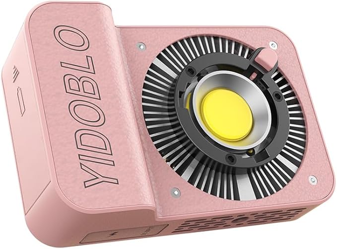 ZC-100BI 100W COB Video Light with Bowens Mount,10000Lux/m 2700K-7500K Bi-Color Camera Light with 10 Scenario Simulations Control Continuous Lighting for Photography (ZC-100 WPINK Mini KIT)