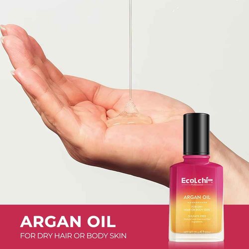 ECOLCHIPRO Ecolchi Hair Mask Shampoo Leaving-in Conditioner Argan Oil Set Collagen Hair Treatment Deep Repair Conditioning for Dry Damaged Hair All Hair Types 550+750+200+60ml