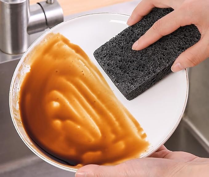 36 - Pack Non-Scratch Scrub Sponges - Sponges for Dishes and Washing Dishes, Cleaning Sponges for Kitchen Home and More（Black+White）