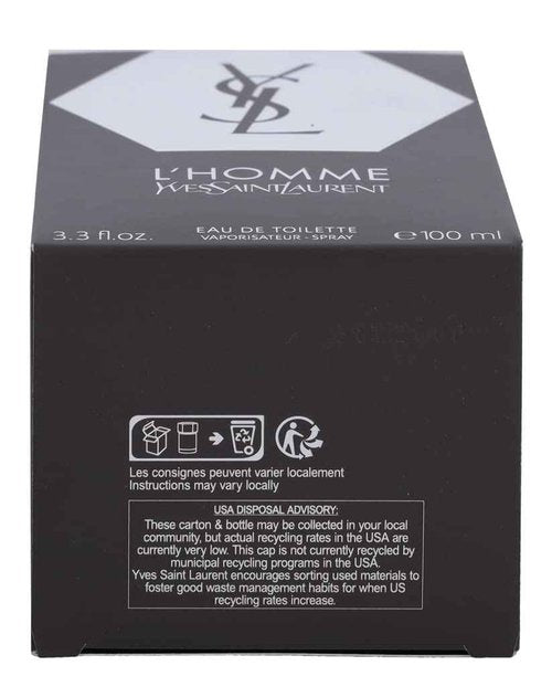 L'homme Eau De Toilette Spray For Men By Yves Saint Laurent - 3.3 oz