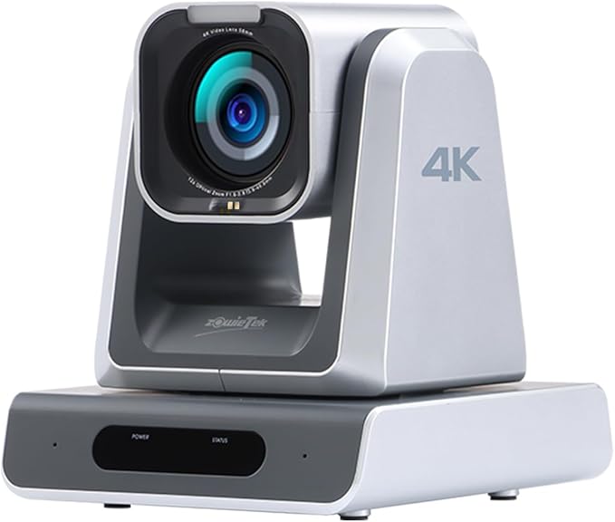 zowietek 4K PTZ Camera(Native NDI|HX3), ZowiePTZ, Ergo-Ease Remote Control, ZowieX APP Manager, 18X Optical+12X Digital Zoom, SDI/HDMI/USB, RTSP/RTMP(s)/SRT Stream, Meeting, Church, Event, Teaching