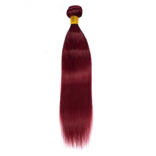 Xddnamei Brazilian Virgin Human Hair Bundles Burgundy 99J Straight Wave Bundles Human Hair 18 20 22 inch Unprocessed Brazilian Wine Red Quick Weave Hair for Black Women