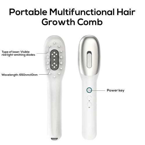 Laser Therapy Hair Growth Comb,Model: Lasercomb-001, Promote Hair Growth in Women and Men,Laser Comb is a Hand-Held Comb-Shaped Low Level Laser Therapy Device