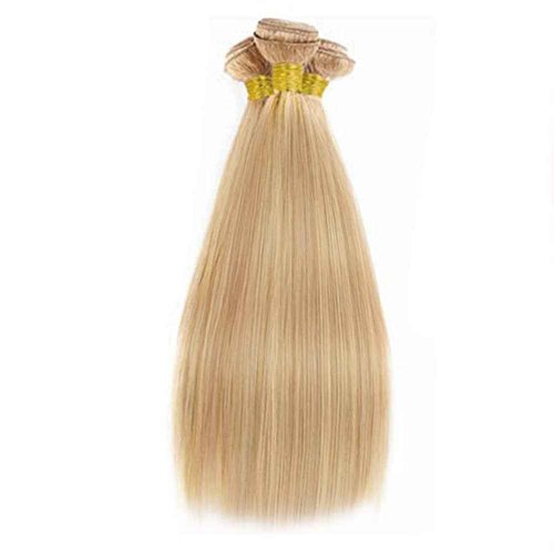 Giginger Bundles Human Hair P27/613 Blonde Straight Human Hair Bundles 24 26 28 Inch Highlight Honey Blonde Unprocessed Quick Weave Soft Sewn In Hair Extensions for Black Women